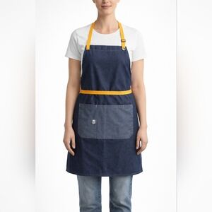 McDonald's Ronald McDonald Employee Denim Yellow Apron Adjustable OS Gifts Chef
